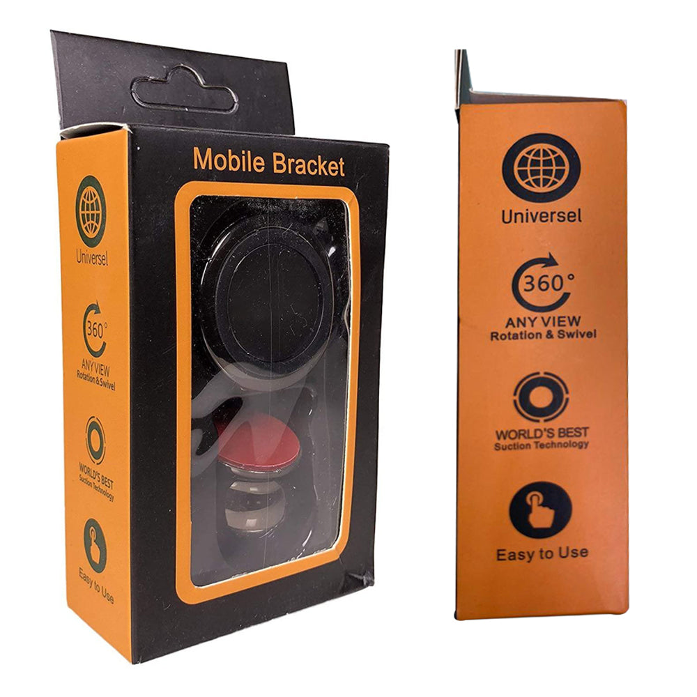 [CLEARANCE] Pxel Magnetic Smartphone Holder 360 Rotation Mobile Bracket with 3M Adhesive for Cars (Available in Different Sticker Designs)