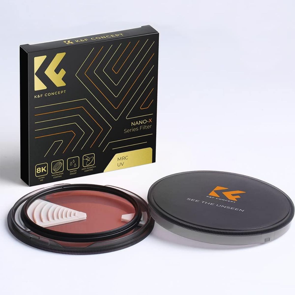 K&F Concept NANO-X Series MRC UV Ultraviolet Filter with Waterproof & Anti-Scratch Multi-Layer Green Coating for Digital Camera Lens 37mm 39mm 40.5mm 43mm 46mm 49mm 52mm 55mm 58mm 62mm 67mm 72mm 77mm 82mm