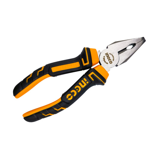 [CLEARANCE] INGCO Combination Pliers 6" | 7" | 8"  SS Super Select with Patented Two-Color Handle, Polish and Anti-rust oil | HCP08168 HCP08188 HCP08208
