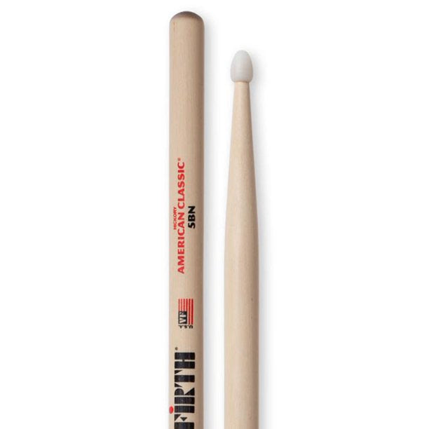[CLEARANCE] Vic Firth American Classic 5B Hickory Wood Drumsticks (Pair) Drum Sticks for Drums and Percussion (Multiple Styles Available)