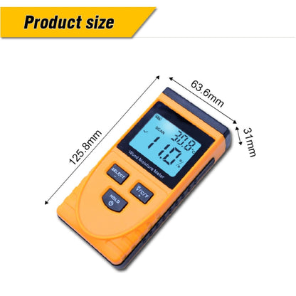 Benetech GM630 Inductive Wood Moisture Tester Digital LCD Display Induction Timber Moisture Temperature Tester