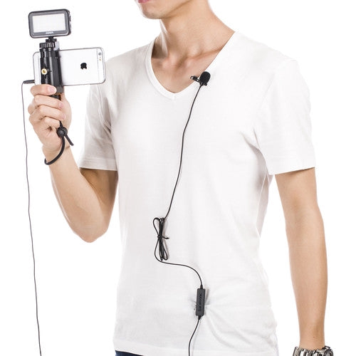 [CLEARANCE] Saramonic LavMicro Broadcast-Quality Lavalier Omnidirectiol Microphone with 3.5mm TRS/TRRS Combo Connector & 6.3mm Adapter for Smartphones, DSLR Cameras, Camcorders & Recorders