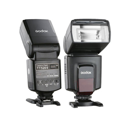 Godox TT520II Wireless Transmission Flash Speedlite - Built-in Receiver and RT Transmitter Compatible for Canon Nikon Panasonic Olympus Pentax and Other DSLR Cameras with Standard Hot Shoe