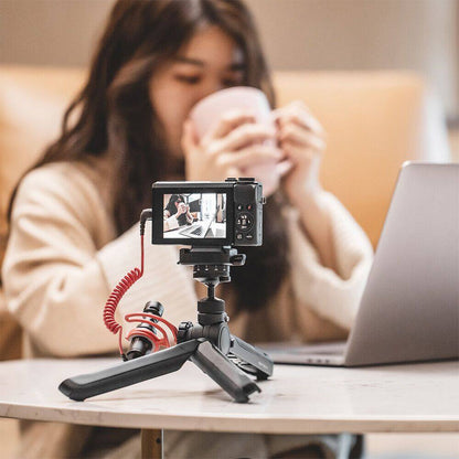 PGYTECH MantisPod Pro Vlogging Camera Tripod with SpLock Arca-Type Quick Release Plate, Mini Smartphone Holder, and Cold Shoe Mount | P-CG-020