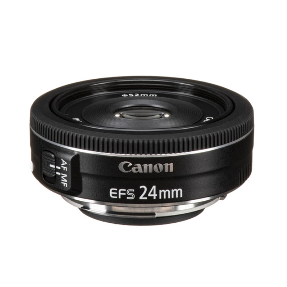Canon EF-S 24mm f/2.8 STM Prime Lens with APS-C Sensor Format and Wide Angle Focal Length for EF-S Mount DSLR Camera Body