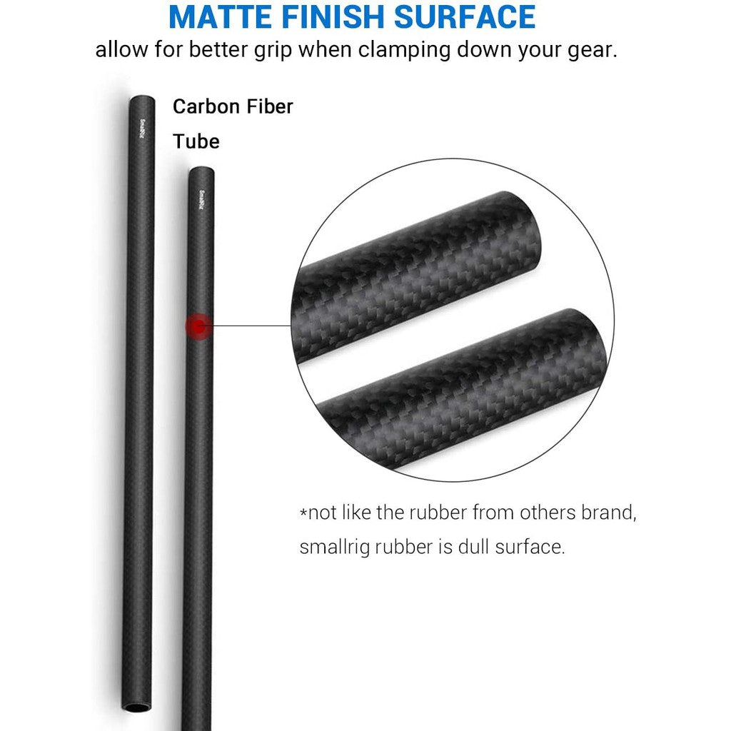 SmallRig 15mm Carbon Fiber Rod - 30cm 12 inch (2pcs)- Model 851