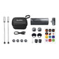 Godox Cube-S Kit 2 2-Person (2 TX + RX) 2.4GHz Wireless Lavalier Microphone System Bundle Set with Dual Channel Receiver and 850mAh Charging Case, Noise Reduction, Max 300m Operational Range and Godox Mic App Support | USB-C, L Type | JG Superstore