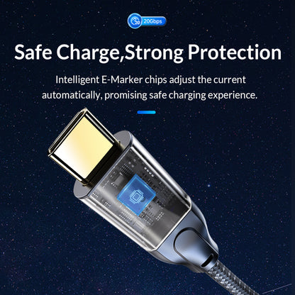 [CLEARANCE] ORICO CM32 (0.5m / 1m / 3m / 5m) USB Type C 3.2 Gen2x2 Fast Charging Data Cable with 20Gbps High-Speed Transmission Rate, PD 100W QC4 4K 60Hz Video, Aluminum Alloy for Smartphones, MacBook, Tablet, PC