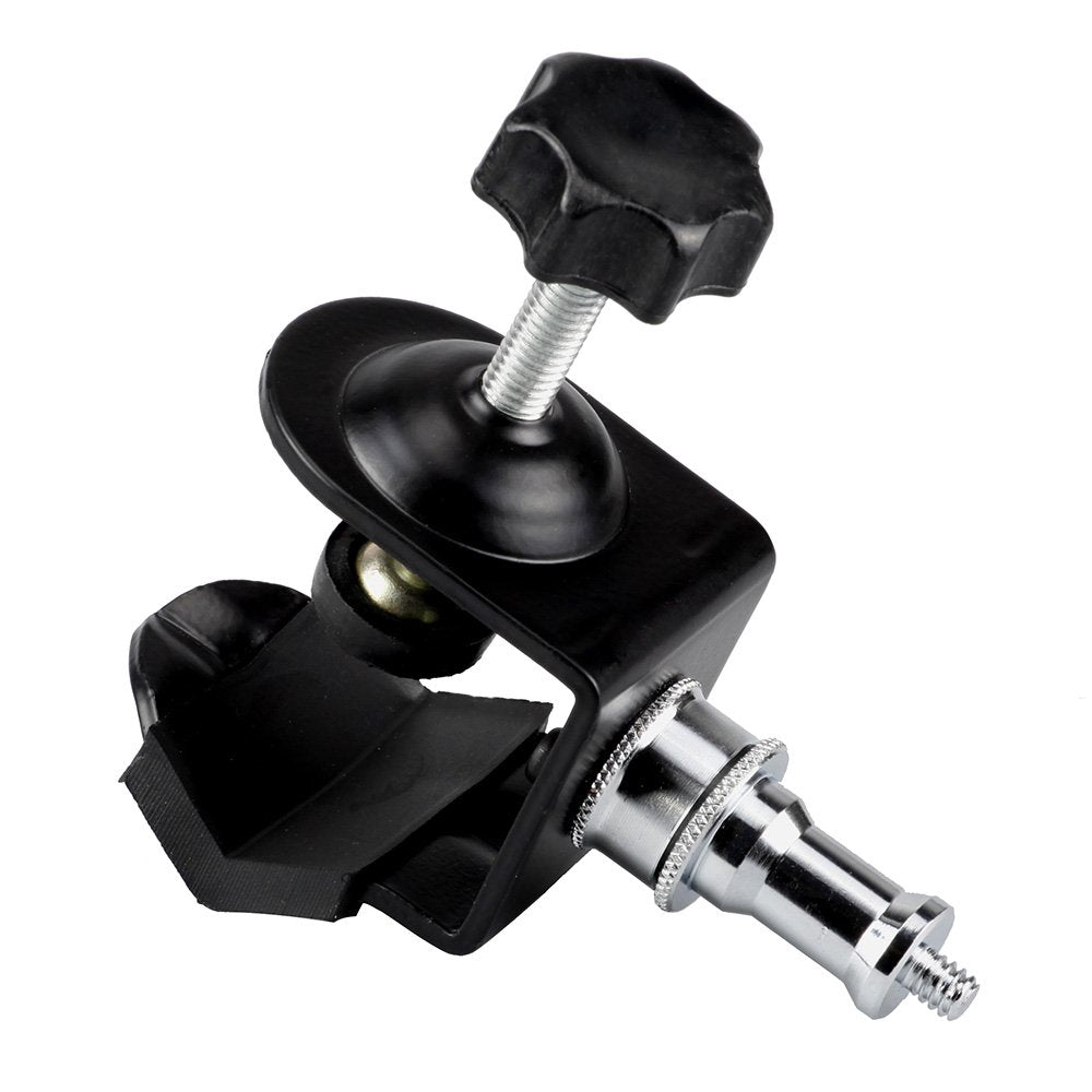 Pxel AA-UC2 Heavy Duty Clip Clamp C / U Type Photo Studio Light With Stand 1/4" Screw For Studio Flash