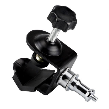 Pxel AA-UC2 Heavy Duty Clip Clamp C / U Type Photo Studio Light With Stand 1/4" Screw For Studio Flash