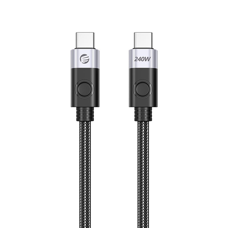 [CLEARANCE] ORICO CC240 (0.5m / 1m /1.5m / 2m) USB 3.2 / USB 4.0 Type C Fast Charging Data Cable Type C to Type C with 20Gbps / 40Gbps Fast Data Transmission Rate, PD 240W 4K 60Hz / 8K 60Hz Video, Nylon-Braided Aluminum Alloy