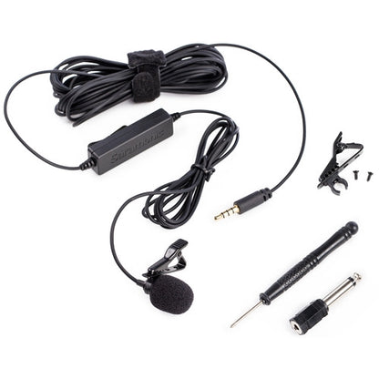 [CLEARANCE] Saramonic LavMicro Broadcast-Quality Lavalier Omnidirectiol Microphone with 3.5mm TRS/TRRS Combo Connector & 6.3mm Adapter for Smartphones, DSLR Cameras, Camcorders & Recorders