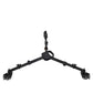 K&F Concept Heavy Duty Aluminum Alloy Universal Tripod Dolly 3 Wheel Base with Buckle Locks, 2 Section Legs, 20Kg Max Load Capacity for Studio Equipment