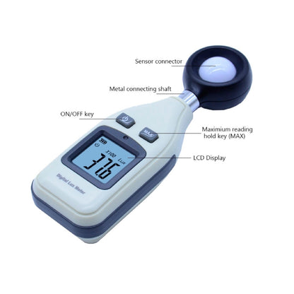 Benetech GM1010 Digital Light Lux Meter Range: 0-200,000 Illumince Meter