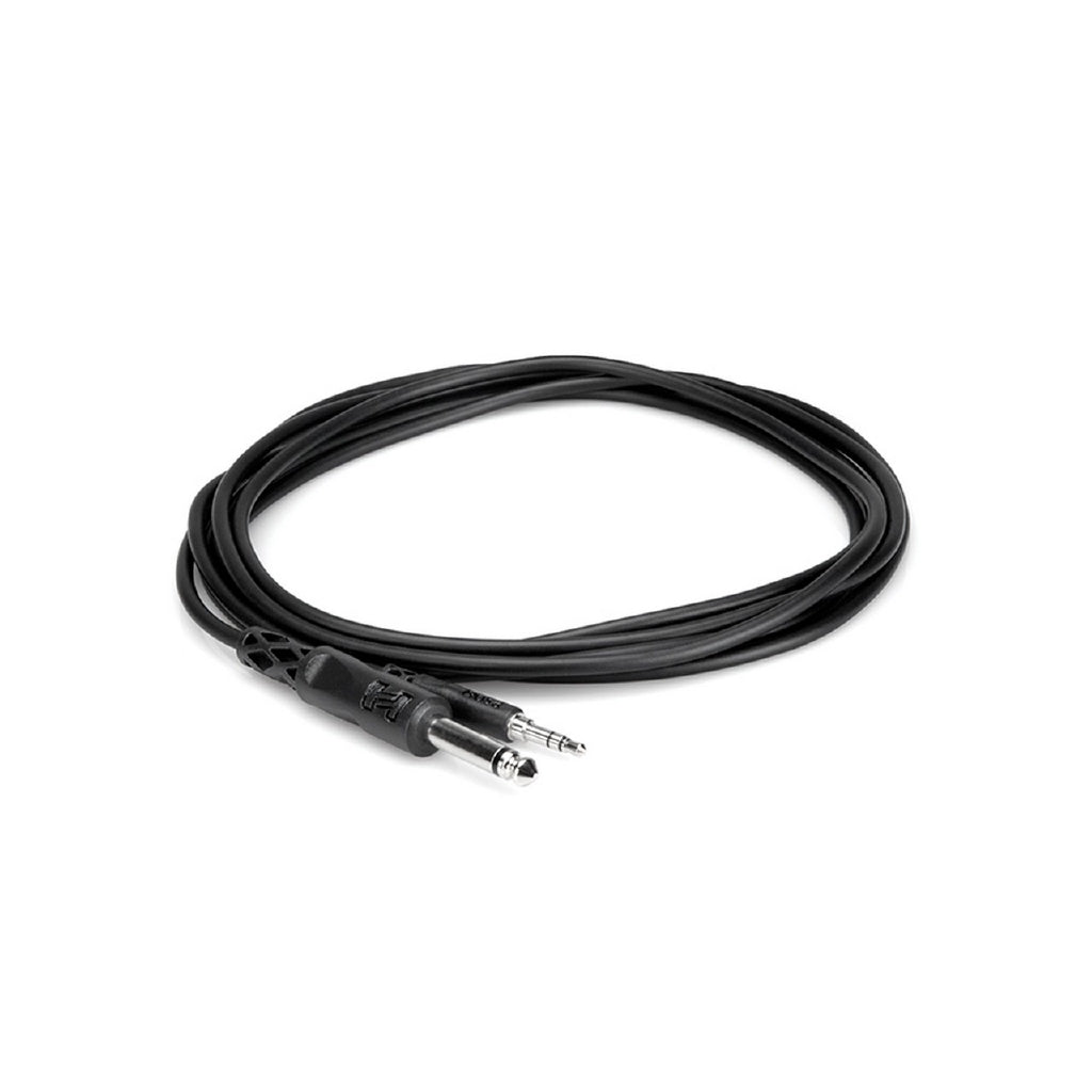 Hosa Technology CMP-110 Stereo Mini Male to 1/4 Mono Male Cable - 10'