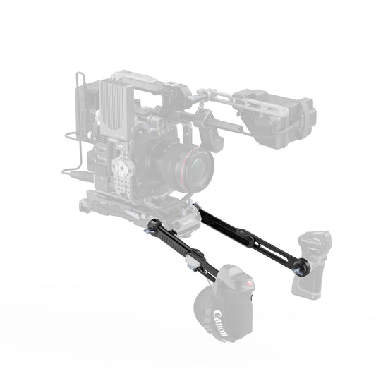 SmallRig Shoulder Rig Extension Arm Adapter with ARRI Rosette, Cable Clip, Integrated 1/4"-20 Locating Holes Attachment to Magic Arms and Handle Grip for Videography Accessories & Equipment | 5206