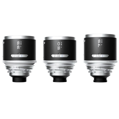 BLAZAR MANTIS 35mm 50mm 75mm T/2.0 1.33x Full Frame Sony E Mount Anamorphic Cine Lens Set Kit, 0.48 Meter to 0.67 Meter Focus Distance, Amber Lens Flare and Signature Oval Bokeh, Rich Visuals for Videography Content Creation