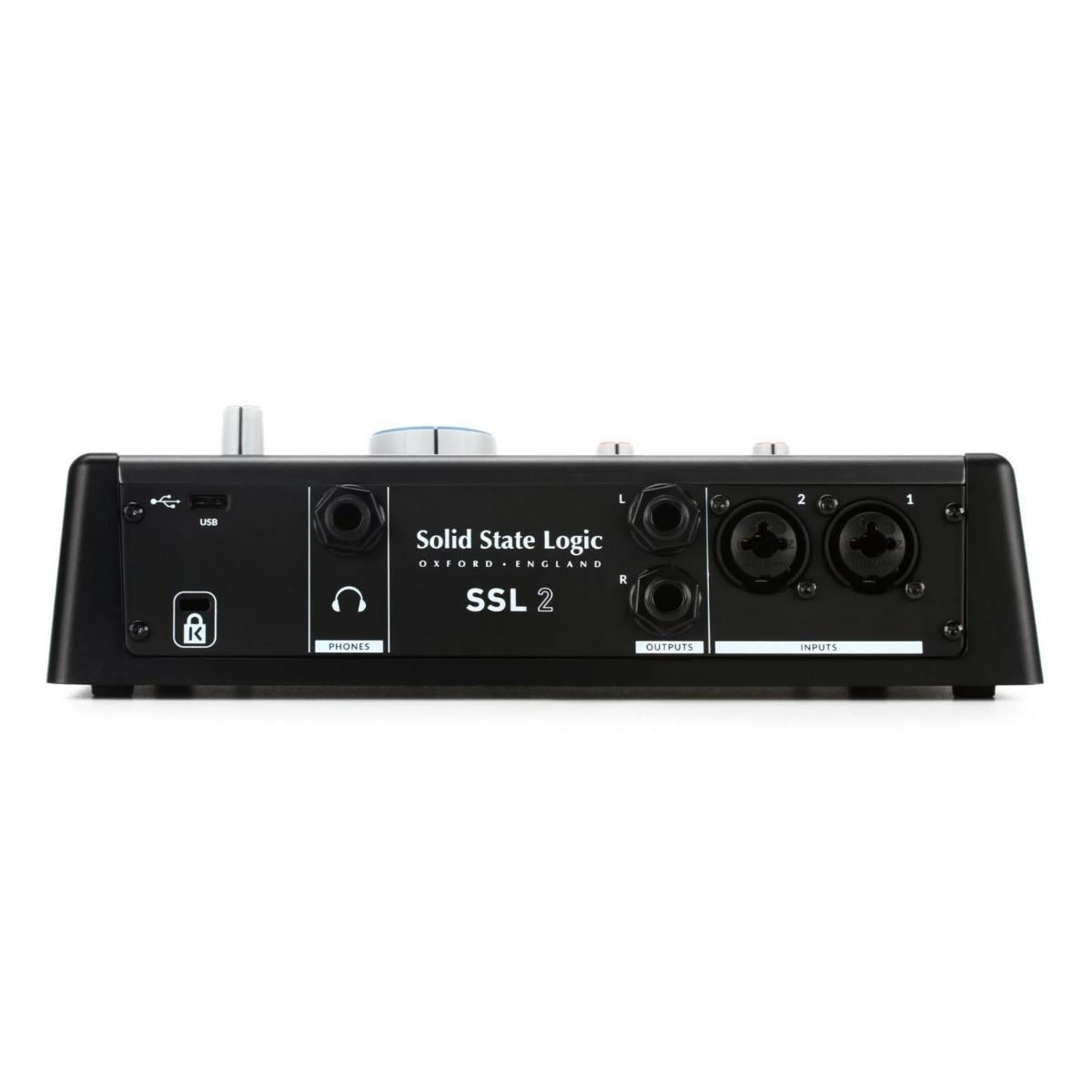 Solid State Logic SSL 2 Professional Desktop USB-C Audio Interface with Mic Preamps, 24-bit, Legacy 4K Button, Monitor Mix Control
