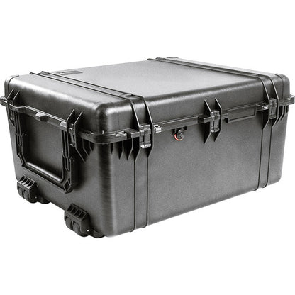 [CLEARANCE] Pelican 1690 Protector Transport Case with Wheels, Unbreakable Watertight Dustproof Hard Casing with Automatic Purge Valve IP67 Rating (No Foam) (Black)