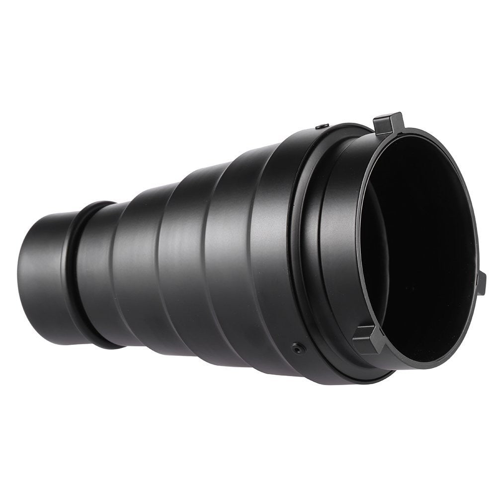 Pxel ST-6BL Metal Conical Snoot with Honeycomb Grid and Gel Filter Kit for Bowens Mount Studio Strobe Monolight Photography Flash