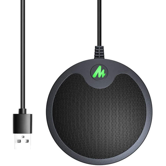 Maono AU-BM10 BM10 USB Conference Computer Microphone Metal Boundary Desktop Mic Omni-directional Plug & Play