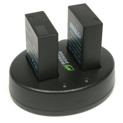 [CLEARANCE] Wasabi Power Battery EN-EL20 (2-Pack) EL20 and Dual USB Charger for Nikon EN-EL20, EN-EL20a and Blackmagic Pocket Cinema Camera