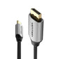 Vention 4K UHD 60Hz USB-C to DP DisplayPort Male to Male Cable with Audio / Video Sync, Aluminum Alloy Shell and Gold Plated Contacts for Laptops, Mobile, and Tablets (1m, 1.5m, 2m) | CGZBF CGZBG CGZBH
