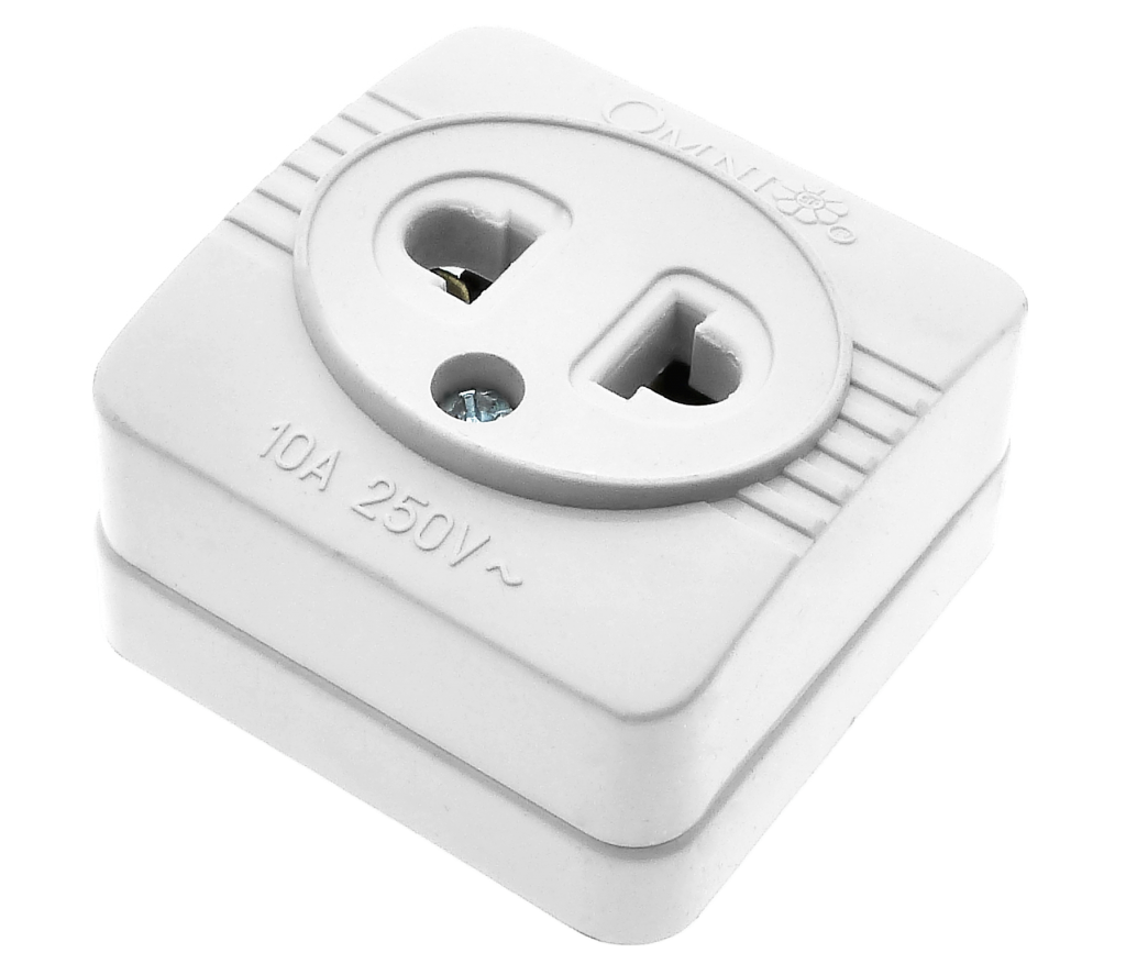 OMNI Surface Convenience Outlet Socket 10A 220V (1 Gang, 2 Gang, 3 Gang, 4 Gang) for Electronics Appliances | WSO-00