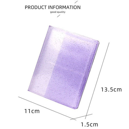 Pikxi Clear Transparent Glitter Photo Album 3 inch 64 Pockets Photos for Fujifilm Instax Mini Instant Camera |  JG Superstore