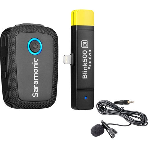 [CLEARANCE] Saramonic Blink 500 B3 Digital Wireless Omni Lavalier Microphone System for Lightning iOS Devices (2.4 GHz) Vlogging Interview Mic