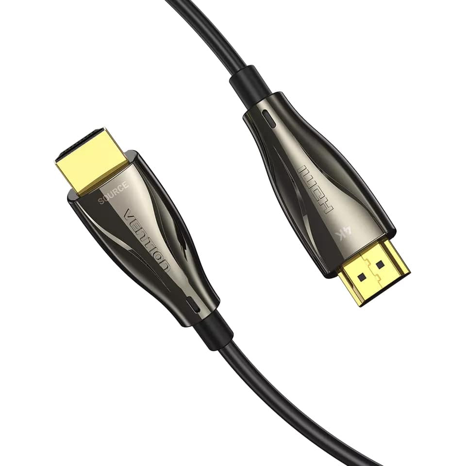 Vention HDMI 2.0 Male to Male Optical Fiber Cable with 18Gbps Data Transfer and 4K UHD Support (100M) | ALABAD