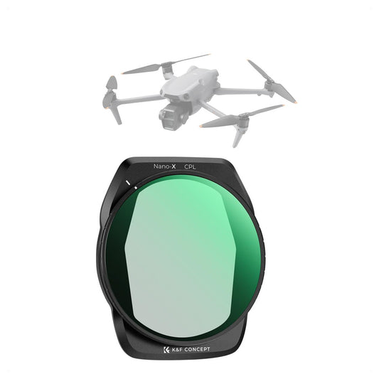 K&F Concept Nano-X Series ND8 16 32 64 Neutral Density + CPL Circular Polarizer Lens Filter for DJI AIR 3S Drone with Reduced Glare, 28 Multi Layer Coated AGC Optical Glass, Water, Dust and Scratch Resistant