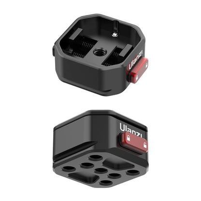 [CLEARANCE] Ulanzi Claw (Generation II) QR Quick Release Plate and Arca Type Base Set for Tripod / Monopod Heads with Max 50Kg Load Capacity, Slide Locks, Push Button Release and Compatible with CLAW Generation I QR System | JG Superstore