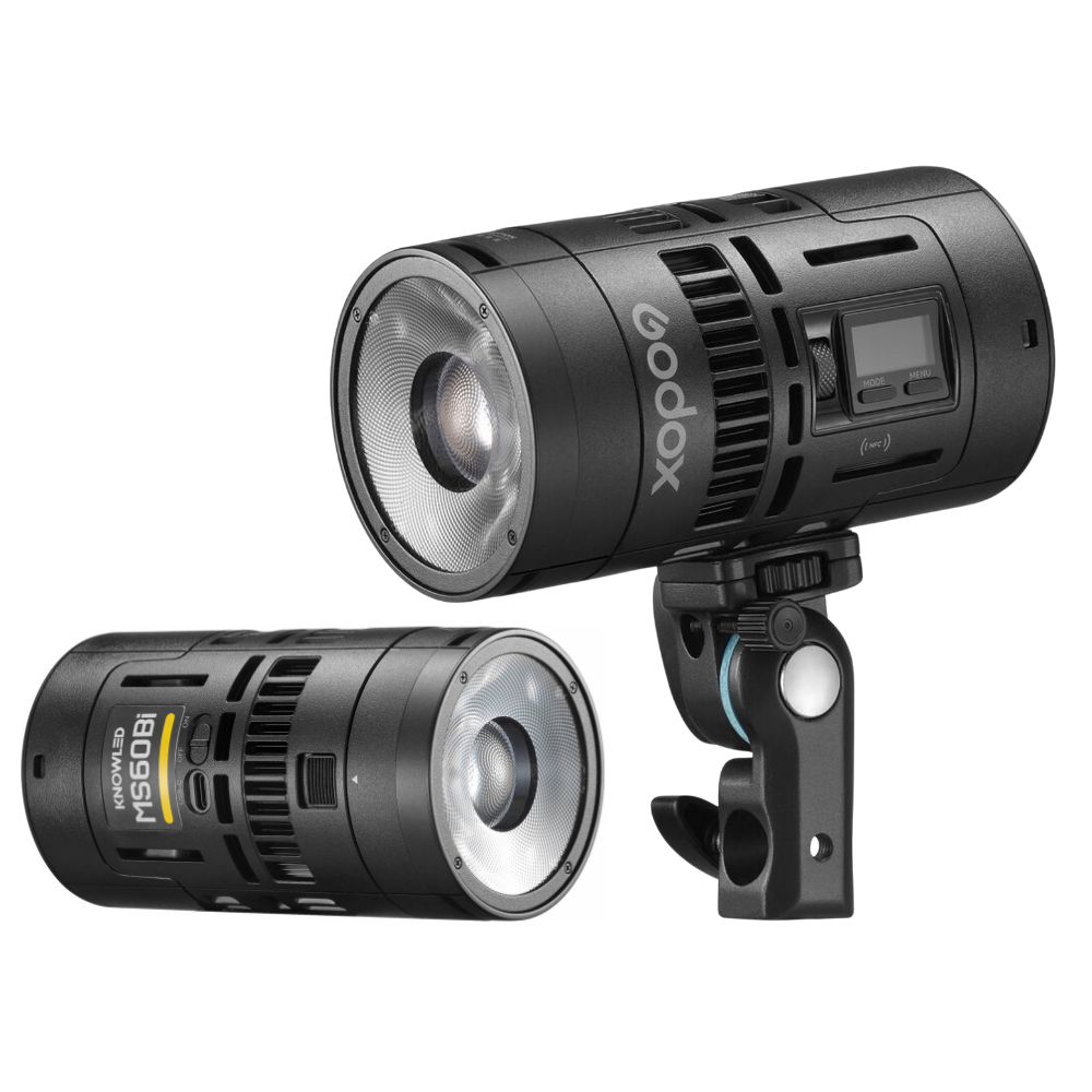 Godox KNOWLED MS60R | MS60Bi 2 Light Kit RGB | Bi-Color LED Studio Light Set w/ 1800~10000K CCT, Zoom Lens & Modifiers, Onboard DMX / RDM CRMX App Control, Fan Cooled, USB-C Power, NFC Protection & 14 / 11 Lighting Effects for Photography