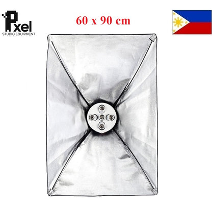[CLEARANCE] Pxel SB-5B-60X90 5 in 1 E27 Base Socket Light Lamp Bulb Holder Adapter for Photo Video Studio Softbox 60 x 90 cm