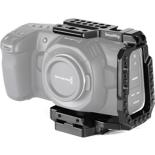 SmallRig QR Half Cage for Blackmagic Design Pocket Cinema Camera 4K & 6K- Model CVB2255B CVB 2255B  | JG Superstore