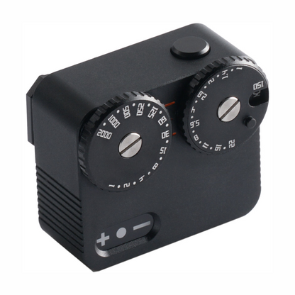 TTArtisan Light Meter II Alog Illuminometer APS-C Frame, F/2.0 Large Aperture with Dual Tuning Dial and Light Indicator, 23 Stop Shutter Speeds for E / X / Z / M43 / RF Mount Mirrorless Cameras and Photography | Black, Silver