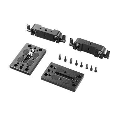 [CLEARANCE] SmallRig Tripod Mounting Kit Set with Dual 15mm Rod Clamp and Tripod Mounting Baseplates with 1/4"-20 and 3/8"-16 Mounting Threads and Non-Slip Top Surface 1798