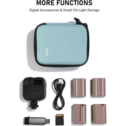 Ulanzi A18 Multifunctiol PU+EVA Storage Box Case with Zip Lock Design, Padded Foam Dividers for Camera and Audio Accessories and Devices