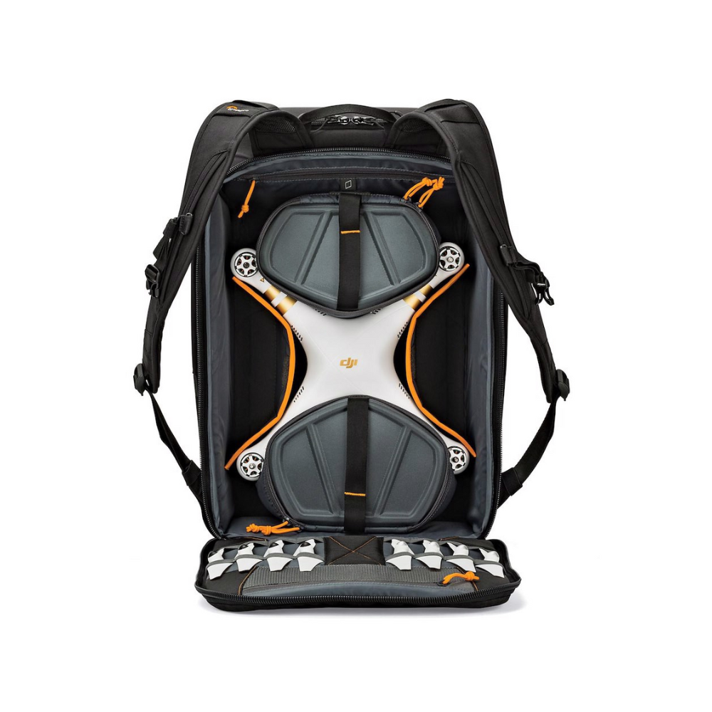 Lowepro DroneGuard BP / PRO 450 Backpack Bag for 3DR Solo, DJI Phantom Series, Quadcopter Drones, Action Camera, Batteries & Accessories Storage Carrying Bag with Up to 15" Tablet / Laptop Compartment