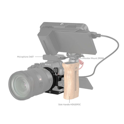 [CLEARANCE] SmallRig Rotatable Quick Horizontal to Vertical Mount Plate Kit with Arca-Type Manfrotto RC2 QR Plate, Two-Point Locking System, Secure Locking Knob and Lens Release Button for Sony a7R IV, a7R V, a7 IV & a7S III Mirrorless Camera 4148