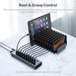 ORICO USB 3.0 5Gbps 13-Port Hub with Individual Switches & 60W Power Supply for PCs, Computer Desktops & Laptops (Windows, macOS, Linux) | USB Hub Extension Docking Station | ORICO-BT2U3