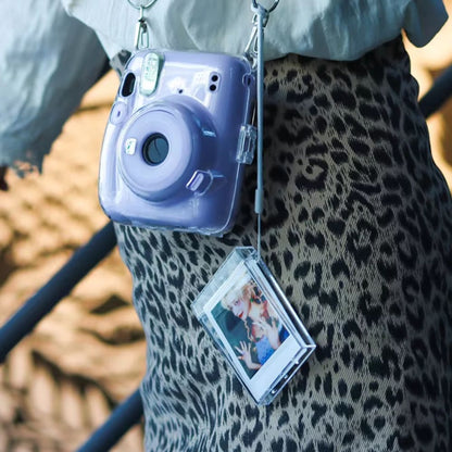 [CLEARANCE] Pikxi Ice Cream Cute Transparent Photo Mini Storage Box with 10 Sheets Capacity for Fujifilm Instax Mini Film