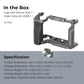 SmallRig HawkLock Camera Cage Kit for Sony ZV-E10 II with Cable Clamp - Arca-Type Baseplate & Silicone Grip, Quick Release Interfaces, Self-Locking Mechanism, Three-Point Locking System, Unobstructed Access to Ports & Tilt Screen | 4949