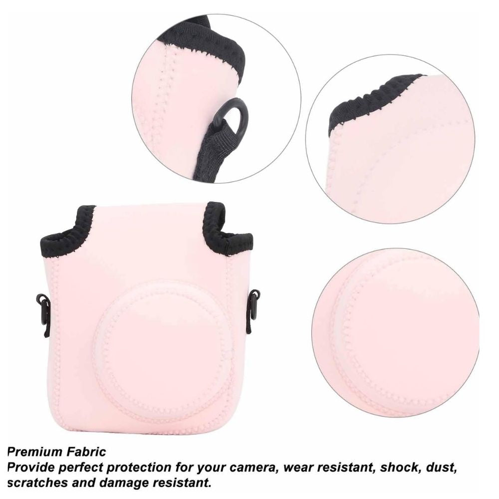 Pikxi Soft Fujifilm Instax Mini 12 Camera Case Bag with Waterproof Neoprene Surface