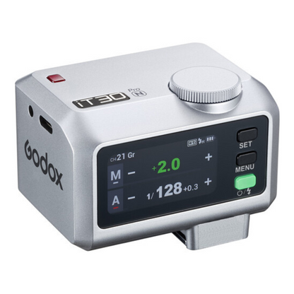 Godox iT30PRO Mini Pocket Flash for Sony  / Canon / Nikon / Olympus / Panasonic TTL Camera with 2.4GHz Wireless Control, 2.8" Touchscreen Controls, USB Type-C Interface, 900mAh Battery Max 560 Full Power for Studio Photography