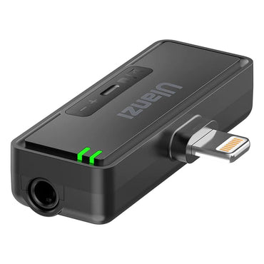 [CLEARANCE] Ulanzi UW-MIC 2-Pcs 2.4GHz Wireless 1000mAh Lavalier Lapel Microphone System with USB Type-C / Lightning Connector with Charging Case, LED Indicators, 100m Transmission Distance for Mobile Phones and Devices (Black) | 3077, 3078 | JG Superstor
