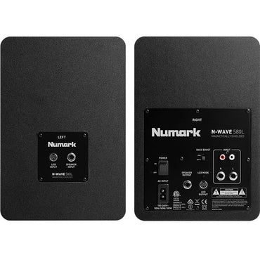 [CLEARANCE] Numark N-Wave 580L Powered Desktop DJ Monitors System with LED Illumition