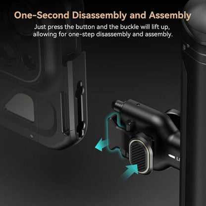 SmallRig Quick Release Side Handle with Cold Shoe Mount & Wireless Control (Optiol) for SmallRig's Mobile Video Smartphone Cages | 4403 4402