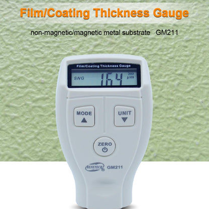 [CLEARANCE] Benetech GM211 0-1500um High precision Coating thickness Gauge Magnetic/non-magnetic Car Automotive Compound Thickness Gauge